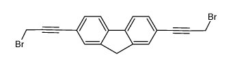 2,7-bis-(3-bromo-1-propynyl)-9H-fluorene结构式