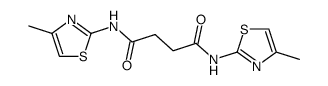 N,N'-bis-(4-methyl-thiazol-2-yl)-succinamide Structure
