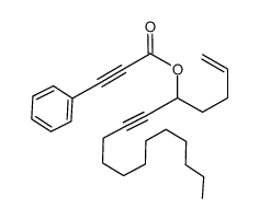 heptadec-1-en-6-yn-5-yl 3-phenylpropiolate结构式