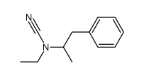 Aethyl-<1-benzyl-aethyl>-cyanamid Structure