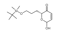 (2R)-6-hydroxy-2-(3-tert-butyldimethylsilyloxypropyl)-2H-pyran-3(6H)-one Structure