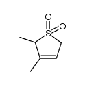 2,3-dimethyl-2,5-dihydrothiophene 1,1-dioxide结构式