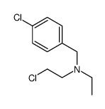 2-chloro-N-[(4-chlorophenyl)methyl]-N-ethylethanamine结构式