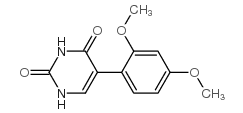 5-(2,4-二甲氧基苯基)尿嘧啶结构式