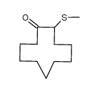 2-(methylthio)cycloundecanone Structure