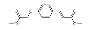 2-PROPENOIC ACID, 3-[4-(2-METHOXY-2-OXOETHOXY)PHENYL]-, METHYL ESTER结构式