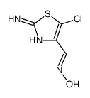 N-[(2-amino-5-chloro-1,3-thiazol-4-yl)methylidene]hydroxylamine Structure