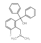 Benzenemethanol,2-[(dimethylamino)methyl]-3-fluoro-a,a-diphenyl-结构式