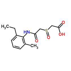 ({2-[(2-Ethyl-6-methylphenyl)amino]-2-oxoethyl}sulfinyl)acetic acid Structure