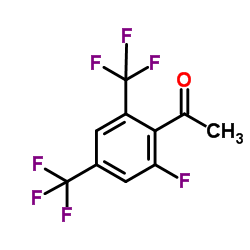 2'-Fluoro-4',6'-bis(trifluoromethyl)acetophenone结构式