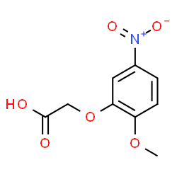 2-(2-甲氧基-5-硝基苯氧基)乙酸结构式