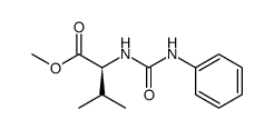(2S)-2-[(phenylcarbamoyl)amino]-3-methylbutanoic methyl ester Structure