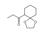 1-(1,4-dioxa-spiro[4.5]dec-6-yl)-propan-1-one结构式