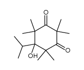 5-hydroxy-5-isopropyl-2,2,4,4,6,6-hexamethyl-cyclohexane-1,3-dione结构式