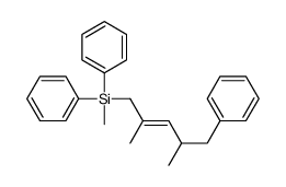 (2,4-dimethyl-5-phenylpent-2-enyl)-methyl-diphenylsilane Structure