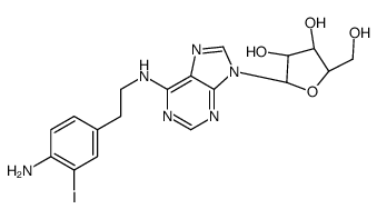 N(6)-2-(4-amino-3-iodophenyl)ethyladenosine structure