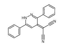 4-dicyanomethylene-3,6-diphenyl-1H-pyridazine结构式
