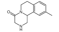 10-METHYL-2,3,6,7-TETRAHYDRO-1H-PYRAZINO[2,1-A]ISOQUINOLIN-4(11BH)-ONE Structure