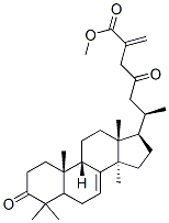 Methyl ester of (9b)-3,23-dioxo-7,25(27)-lanostadien-26-oic acid结构式