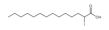 (+/-)-2-iodotetradecanoic acid结构式