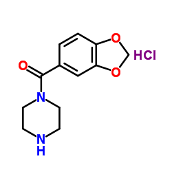 Benzo[1,3]dioxol-5-yl-piperazin-1-yl-Methanone hydrochloride Structure