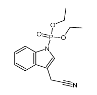 1-diethylphosphono-3-indolineacetonitrile Structure
