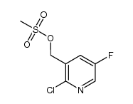 (2-chloro-5-fluoropyridin-3-yl)methyl methanesulfonate结构式