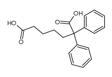 2,2-diphenyl-heptanedioic acid Structure