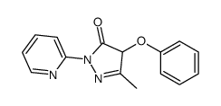 5-methyl-4-phenoxy-2-pyridin-2-yl-4H-pyrazol-3-one Structure