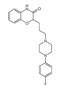 2-{3-[4-(4-Fluoro-phenyl)-piperazin-1-yl]-propyl}-4H-benzo[1,4]oxazin-3-one Structure