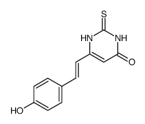 (E)-6-(p-hydroxystyryl)-2-thiouracil Structure