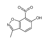 6-Hydroxy-3-methyl-7-nitro-1,2-benzisoxazole结构式