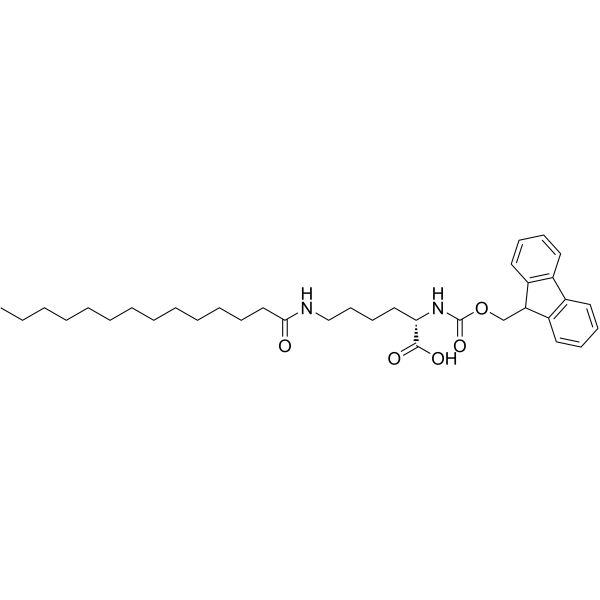 Nalpha-[(9H-Fluoren-9-ylmethoxy)carbonyl]-Nepsilon-tetradecanoyl-L-lysine picture