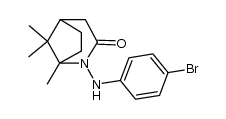 2-((4-bromophenyl)amino)-1,8,8-trimethyl-2-azabicyclo[3.2.1]octan-3-one结构式