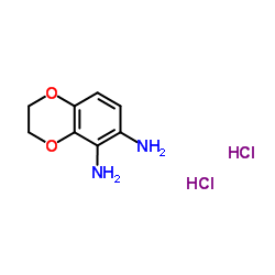 2,3-dihydro-1,4-benzodioxine-5,6-diamine dihydrochloride Structure