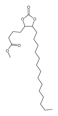 methyl 4-(2-oxo-5-tetradecyl-1,3-dioxolan-4-yl)butanoate Structure