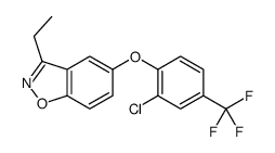 5-[2-chloro-4-(trifluoromethyl)phenoxy]-3-ethyl-1,2-benzoxazole Structure