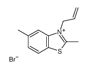 2,5-dimethyl-3-prop-2-enyl-1,3-benzothiazol-3-ium,bromide结构式