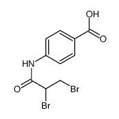 4-(2,3-dibromopropanoylamino)benzoic acid结构式