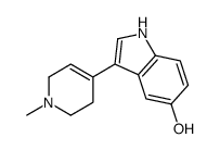 3-(1-methyl-3,6-dihydro-2H-pyridin-4-yl)-1H-indol-5-ol Structure