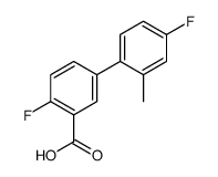 2-fluoro-5-(4-fluoro-2-methylphenyl)benzoic acid Structure