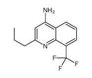 4-Amino-2-propyl-8-trifluoromethylquinoline结构式