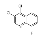 3,4-dichloro-8-fluoroquinoline Structure