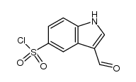 5-chlorosulfonyl-3-formylindole Structure