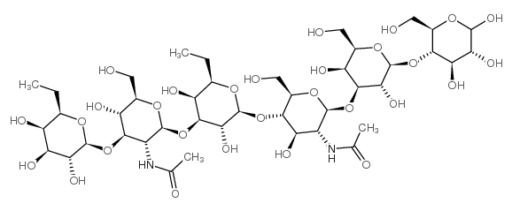 ALPHA-FUC-[1->2]-BETA-GAL-[1->3]-(ALPHA-FUC-[1->4])-BETA-GLCNAC-[1->3]-BETA-GAL-[1->4]-(ALPHA-FUC-[1->3])-BETA-GLCNAC-[1->3]-BETA-GAL-[1->4]-GLC structure