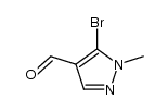 5-bromo-1-methyl-1H-pyrazole-4-carbaldehyde structure