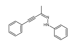 (Z)-1-phenyl-2-(4-phenylbut-3-yn-2-ylidene)hydrazine结构式