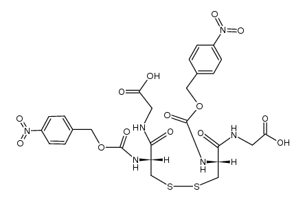 N,N'-[N,N'-bis-(4-nitro-benzyloxycarbonyl)-L-cystyl]-bis-glycine结构式