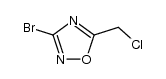 3-bromo-5-(chloromethyl)-1,2,4-oxadiazole结构式