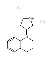 1-(3-Pyrrolidinyl)-1,2,3,4-tetrahydroquinoline dihydrochloride结构式